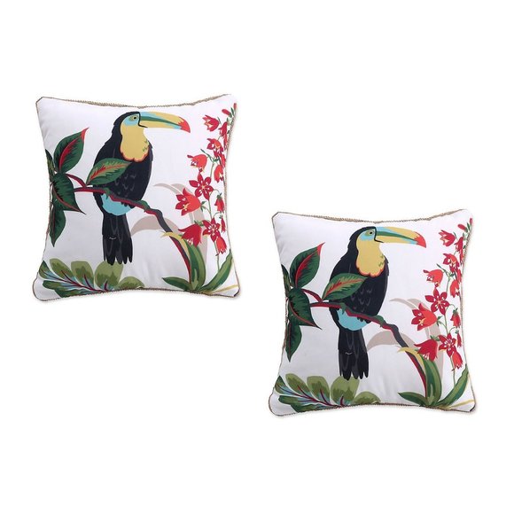 Levtex Other - 2 Levtex Teraina Toucan Feather-Filled  18" x 18" Pillows